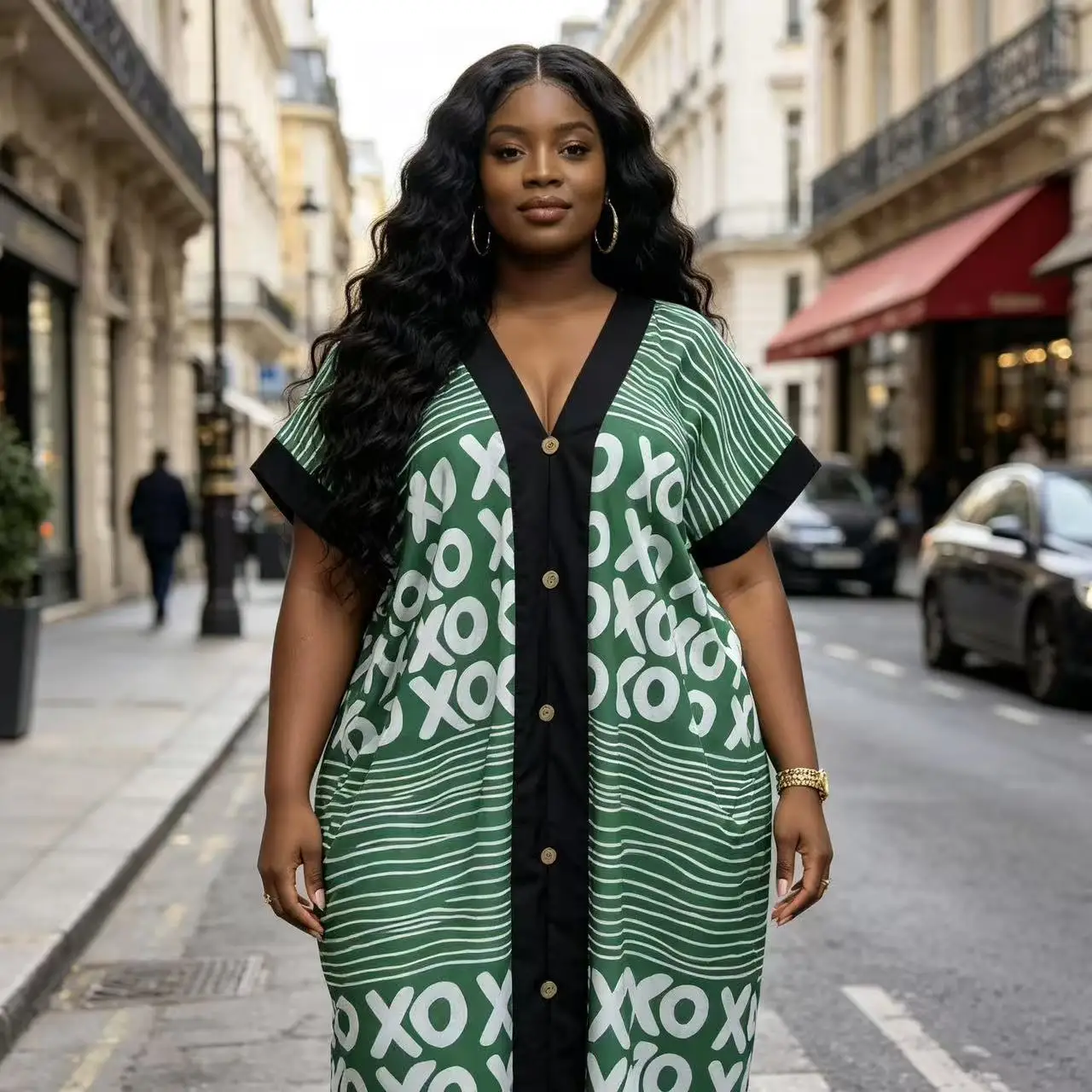 Plus Size Elegant Dress Women for Wedding Party Summer African Short Sleeve V-neck Polyester Maxi Dresses Kaftan Muslim Abaya
Plus Size Elegant Dress Women for Wedding Party Summer African Short Sleeve V-neck Polyester Maxi Dresses Kaftan Muslim Abaya
