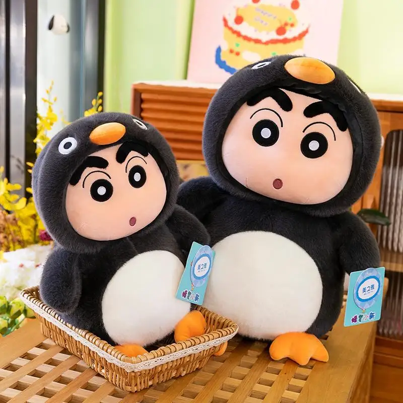 30CM cartoon Crayon Shin chans Penguin drag plush doll PP cotton stuffed doll Kawaii car decoration Cute sofa accessories gift 
30CM cartoon Crayon Shin chans Penguin drag plush doll PP cotton stuffed doll Kawaii car decoration Cute sofa accessories gift