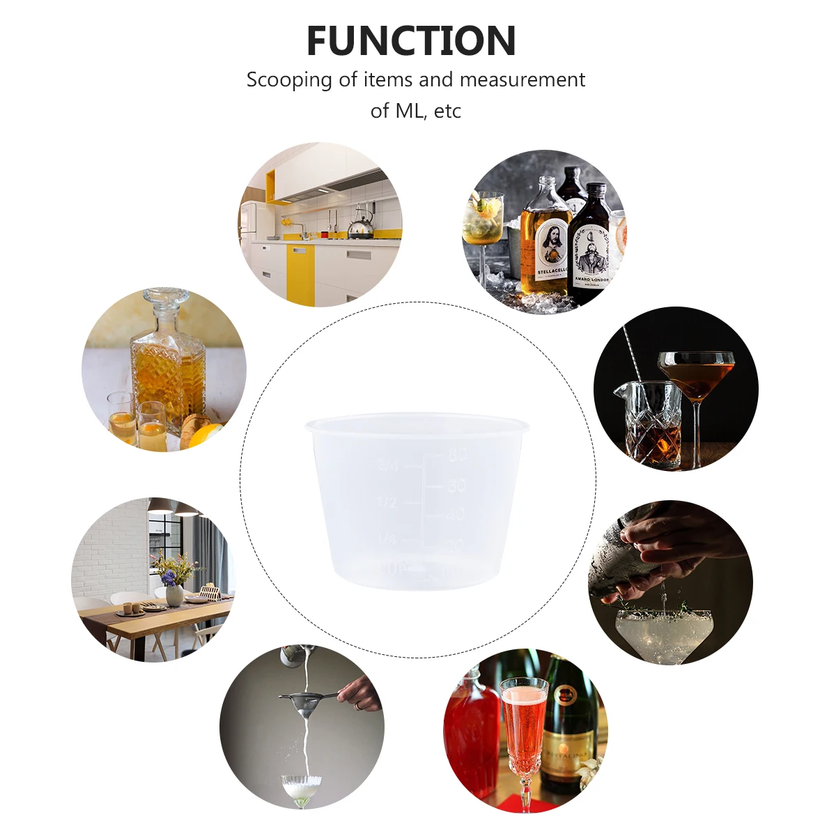60pcs Measuring Cups Plastic Kitchen Tools Scale Graduated Beakers Epoxy Pitcher OPP Bag Smooth Nonstick Easy Wash Wide
60pcs Measuring Cups Plastic Kitchen Tools Scale Graduated Beakers Epoxy Pitcher OPP Bag Smooth Nonstick Easy Wash Wide