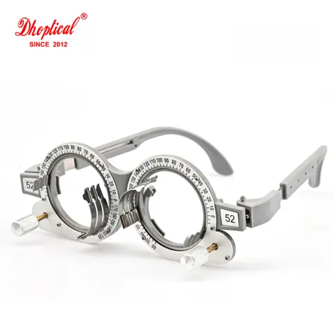 Matel Trial Frame Optometria colorata Ottimetro Trial Lens Occhiali ottici Gamba regolabile di Dhoptical