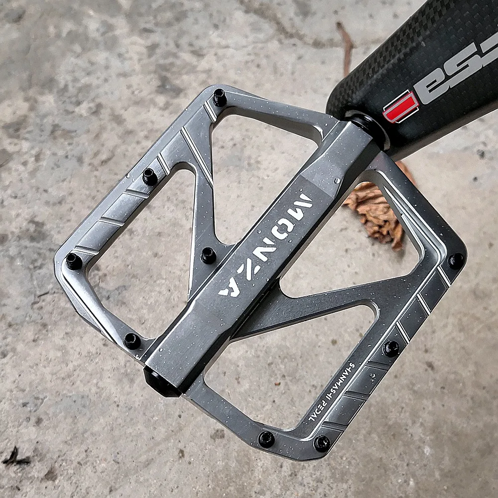 3 Bearings Wide And Comfortable Flat Mountain Bicycle Pedals Aluminum Alloy Ultralight Anti-slip CNC BMX Road Bike Pedal MONZA
3 Bearings Wide And Comfortable Flat Mountain Bicycle Pedals Aluminum Alloy Ultralight Anti-slip CNC BMX Road Bike Pedal MONZA
