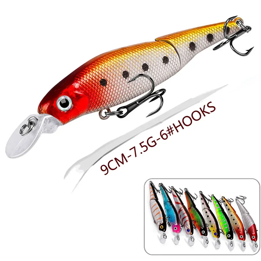 1PCS Multi Section Crankbait Fishing Lures Joint Minnow Hard Baits Artificial Wobblers For Pike Trolling Swimbait Fishing Tackle
1PCS Multi Section Crankbait Fishing Lures Joint Minnow Hard Baits Artificial Wobblers For Pike Trolling Swimbait Fishing Tackle