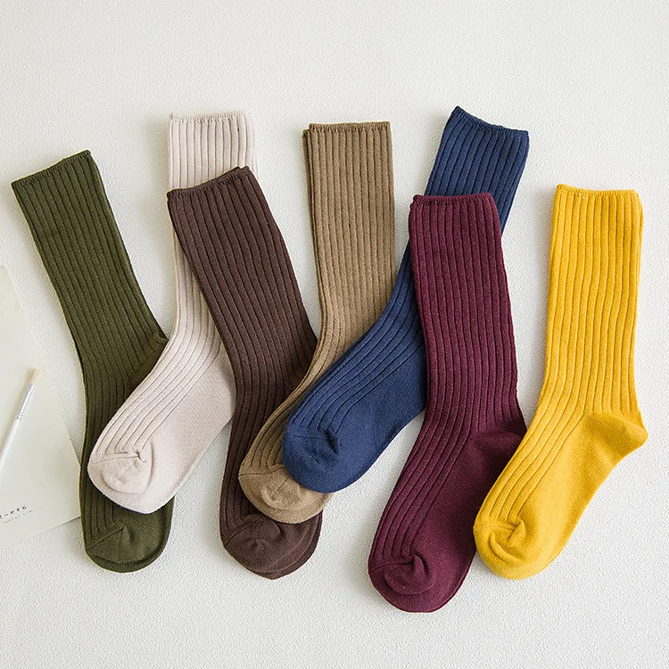 1 Pair Retro Women Cotton Loose Socks Autumn Winter Knitting Solid Color Long Black Pink Korean Japanese Student Girls Stockings
1 Pair Retro Women Cotton Loose Socks Autumn Winter Knitting Solid Color Long Black Pink Korean Japanese Student Girls Stockings