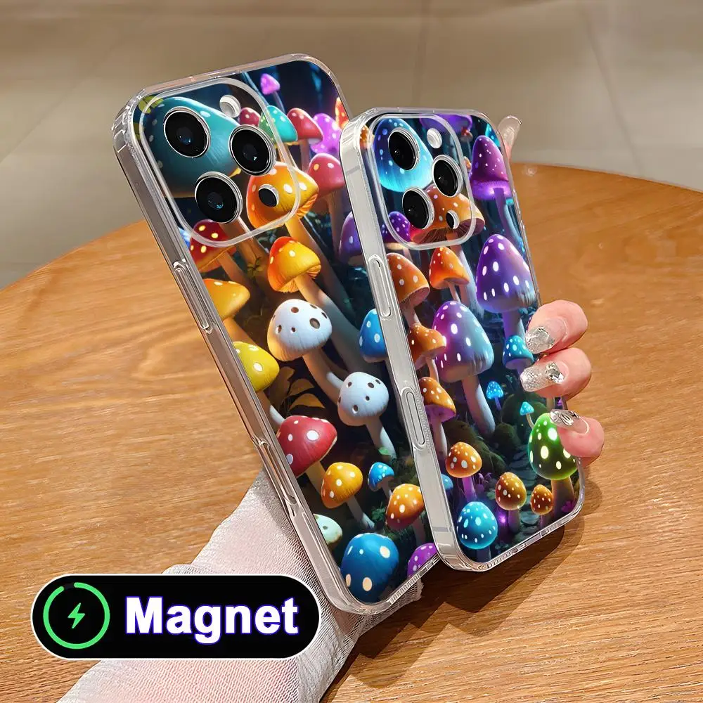 Neon Mushroom Phone Case for iPhone 17 16 15 14 13 12 11 Air Pro Max Plus Mini Soft TPU Clear Magnet Cover
Neon Mushroom Phone Case for iPhone 17 16 15 14 13 12 11 Air Pro Max Plus Mini Soft TPU Clear Magnet Cover