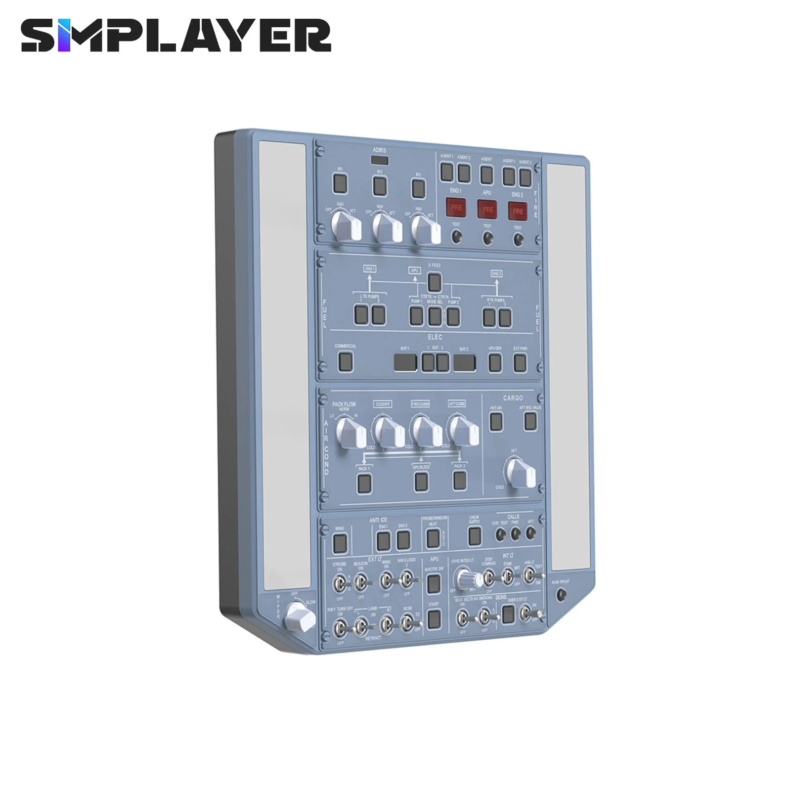 Simplayer WINGFLEX A320 Overhead Panel with IRS & Lighting Panels Designed for Airbus PC Flight Sim Platforms
Simplayer WINGFLEX A320 Overhead Panel with IRS & Lighting Panels Designed for Airbus PC Flight Sim Platforms