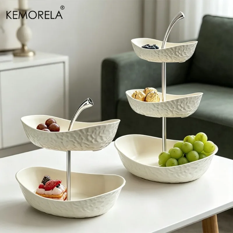 KEMORELA 2/3 Tier Plastic Fruit And Vegetable Basket - Multi-Functional Kitchen Storage Rack for Storing Fruits Vegetables Cake
KEMORELA 2/3 Tier Plastic Fruit And Vegetable Basket - Multi-Functional Kitchen Storage Rack for Storing Fruits Vegetables Cake