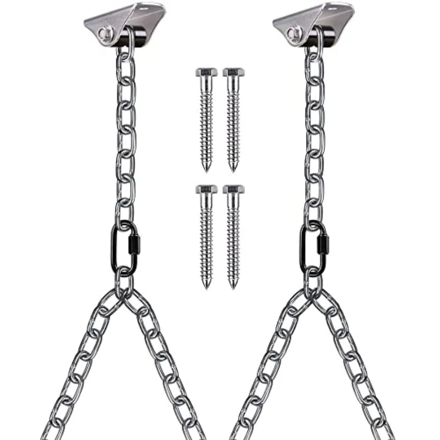 Porch Swing Hanging Kit for indoor outdoor use, heavy-duty steel chain, black finish, 1000 LB capacity, 105 long, includes 4 wo
Porch Swing Hanging Kit for indoor outdoor use, heavy-duty steel chain, black finish, 1000 LB capacity, 105 long, includes 4 wo