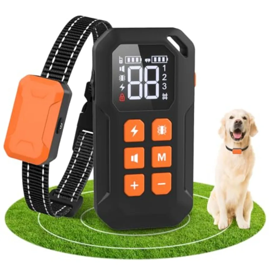 Wireless Dog Fence for Outdoor Yard Use Rechargeable IPX7 Waterproof Boundary Containment System with Remote Control Black
Wireless Dog Fence for Outdoor Yard Use Rechargeable IPX7 Waterproof Boundary Containment System with Remote Control Black