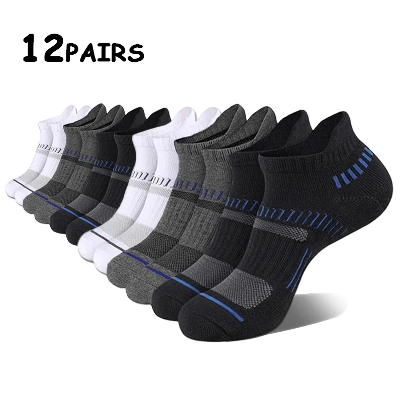 12 Pairs Men's Socks Athletic Cushioned Support Ankle Socks Cotton Blend Breathable Comfortable Low Waist Crew Socks For Sports
12 Pairs Men's Socks Athletic Cushioned Support Ankle Socks Cotton Blend Breathable Comfortable Low Waist Crew Socks For Sports