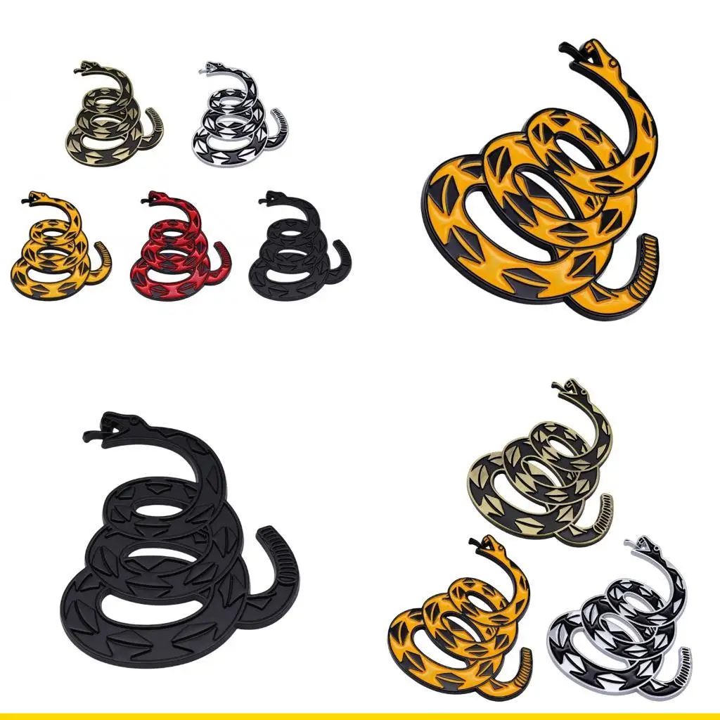 SZCH Weatherproof Snake Bold Gadsden Flag Inspired 3D Metal Car Sticker Upgrades for Auto Motorcycles Truck Decoration
SZCH Weatherproof Snake Bold Gadsden Flag Inspired 3D Metal Car Sticker Upgrades for Auto Motorcycles Truck Decoration