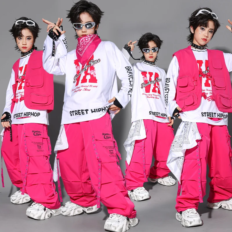 Детский свитшот в стиле хип-хоп для современных танцев, жилет, штаны-карго для уличных танцев, костюм-карго для девочек K-pop, джазовый костюм, комплект одежды для мальчиков, детская уличная одежда
Детский свитшот в стиле хип-хоп для современных танцев, жилет, штаны-карго для уличных танцев, костюм-карго для девочек K-pop, джазовый костюм, комплект одежды для мальчиков, детская уличная одежда