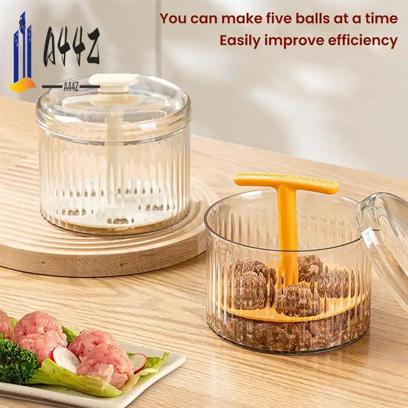 A44Z-5 Balls Meat Ball Maker Tool Kitchen Meatball Mold, Kitchen Extruded Meatball Making Tool
A44Z-5 Balls Meat Ball Maker Tool Kitchen Meatball Mold, Kitchen Extruded Meatball Making Tool