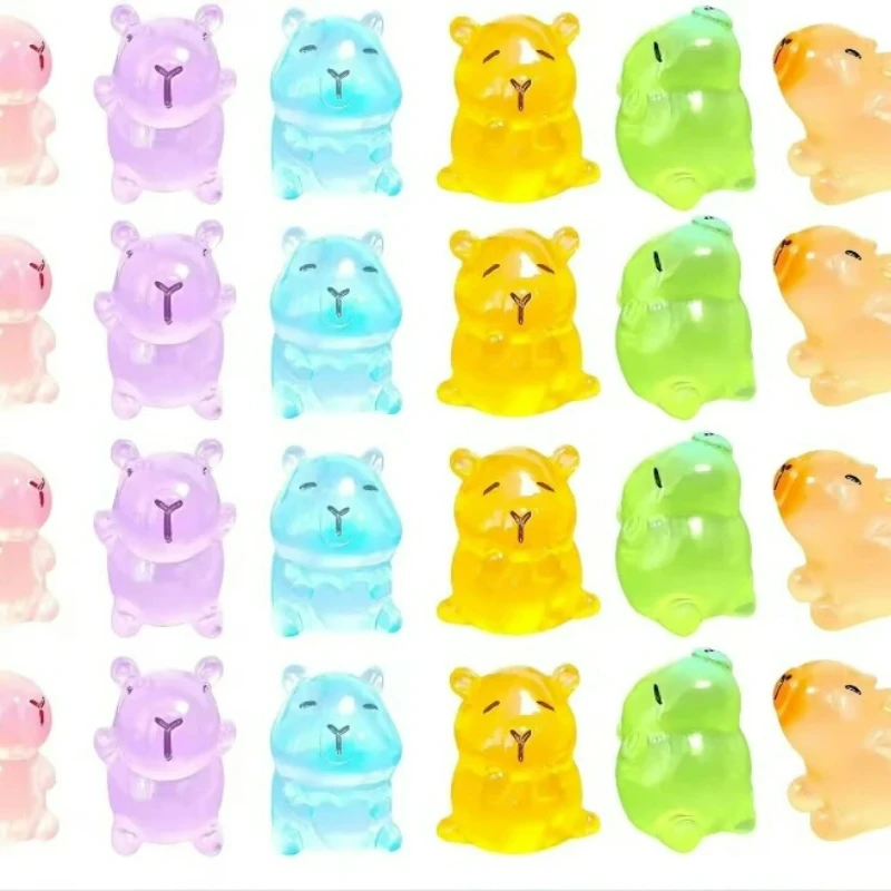 10/20pcs Luminous Mini Resin Capybara Figurines Colorful Animals for Dollhouse Miniatures Desktop Car DIY Fairy Garden Ornaments
10/20pcs Luminous Mini Resin Capybara Figurines Colorful Animals for Dollhouse Miniatures Desktop Car DIY Fairy Garden Ornaments