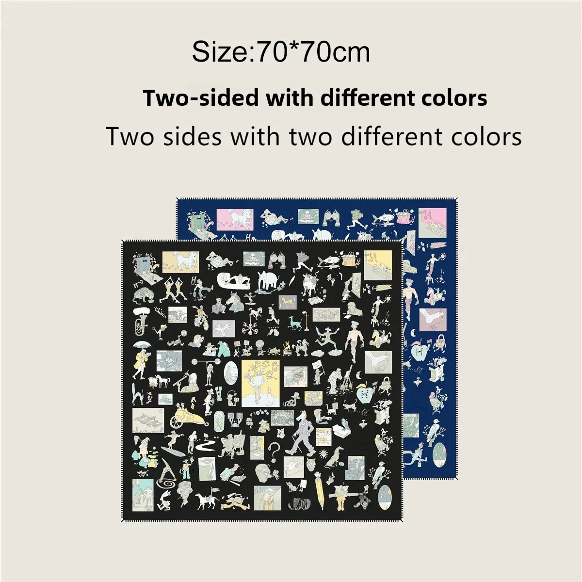 Autumn Winter New Style 70cm Double Sided Color Different Ladies Versatile Small Scarf Outdoor Travel Decorative Scarf
Autumn Winter New Style 70cm Double Sided Color Different Ladies Versatile Small Scarf Outdoor Travel Decorative Scarf