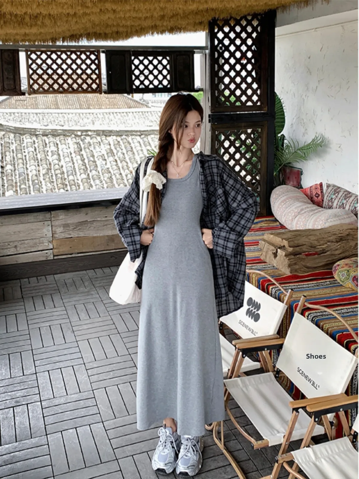 plus Size Casual Plaid Long Sleeve Shirt Jacket And Belted Dress Two Piece Set for plus Size Women Summer New Style Korean Lo...
plus Size Casual Plaid Long Sleeve Shirt Jacket And Belted Dress Two Piece Set for plus Size Women Summer New Style Korean Lo...