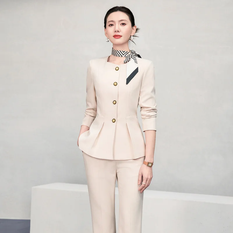 Professional Workwear Suit for Women: Hotel, Real Estate, Property, Jewelry Store, Beauty Salon, Commuting Work Uniform Suit
Professional Workwear Suit for Women: Hotel, Real Estate, Property, Jewelry Store, Beauty Salon, Commuting Work Uniform Suit