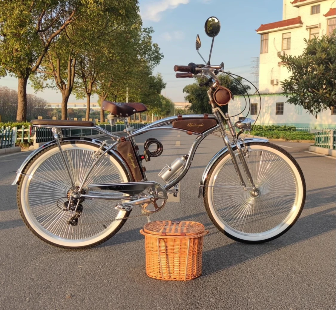 Flash Silver Индийский ностальгический пляжный велосипед Классический автомобильный пляжный крейсерский велосипед
Flash Silver Индийский ностальгический пляжный велосипед Классический автомобильный пляжный крейсерский велосипед