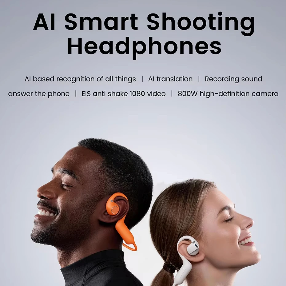 AI Smart Shooting Headphones with App Control Camera Integration Voice Assistant Real-Time Translation Music Player Phone Calls
AI Smart Shooting Headphones with App Control Camera Integration Voice Assistant Real-Time Translation Music Player Phone Calls