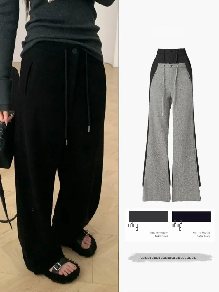 Брюки женские Thiened с высокой талией, широкие, осенне-зимние, новые, повседневные, прямые, на шнурке, для офиса, облегающие, в стиле костюма
Брюки женские Thiened с высокой талией, широкие, осенне-зимние, новые, повседневные, прямые, на шнурке, для офиса, облегающие, в стиле костюма