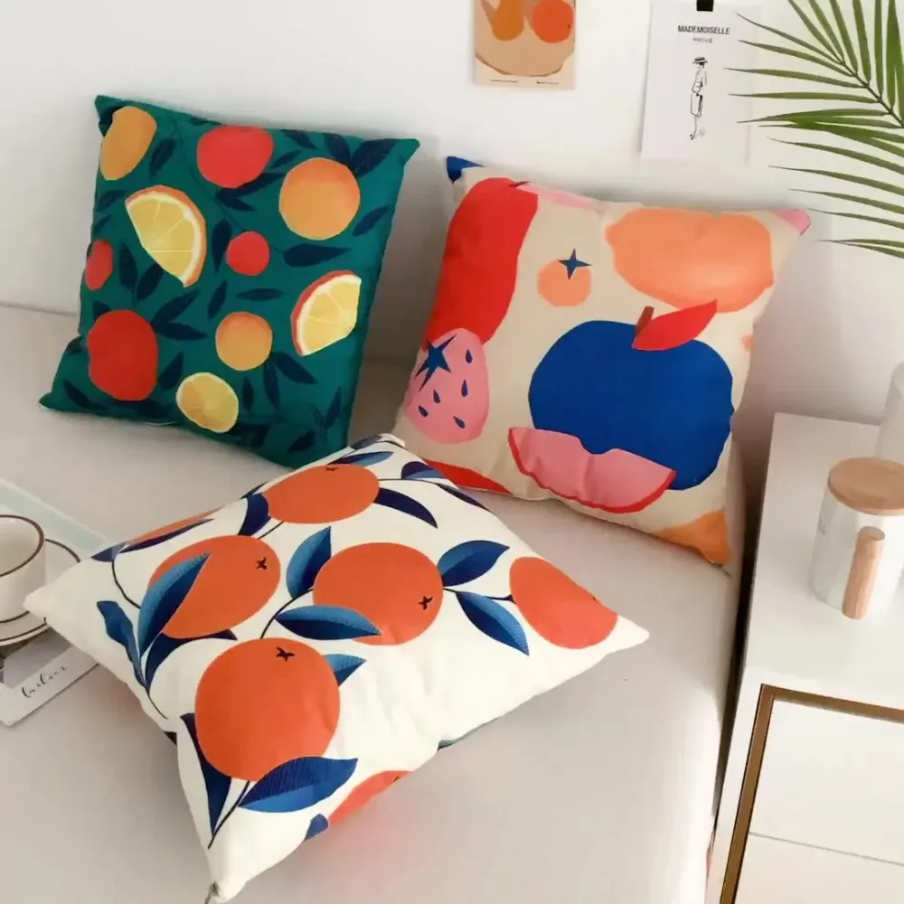 Minimalist Bohemian style fruit pattern decoration cushion cover for home living room sofa pillow
Minimalist Bohemian style fruit pattern decoration cushion cover for home living room sofa pillow