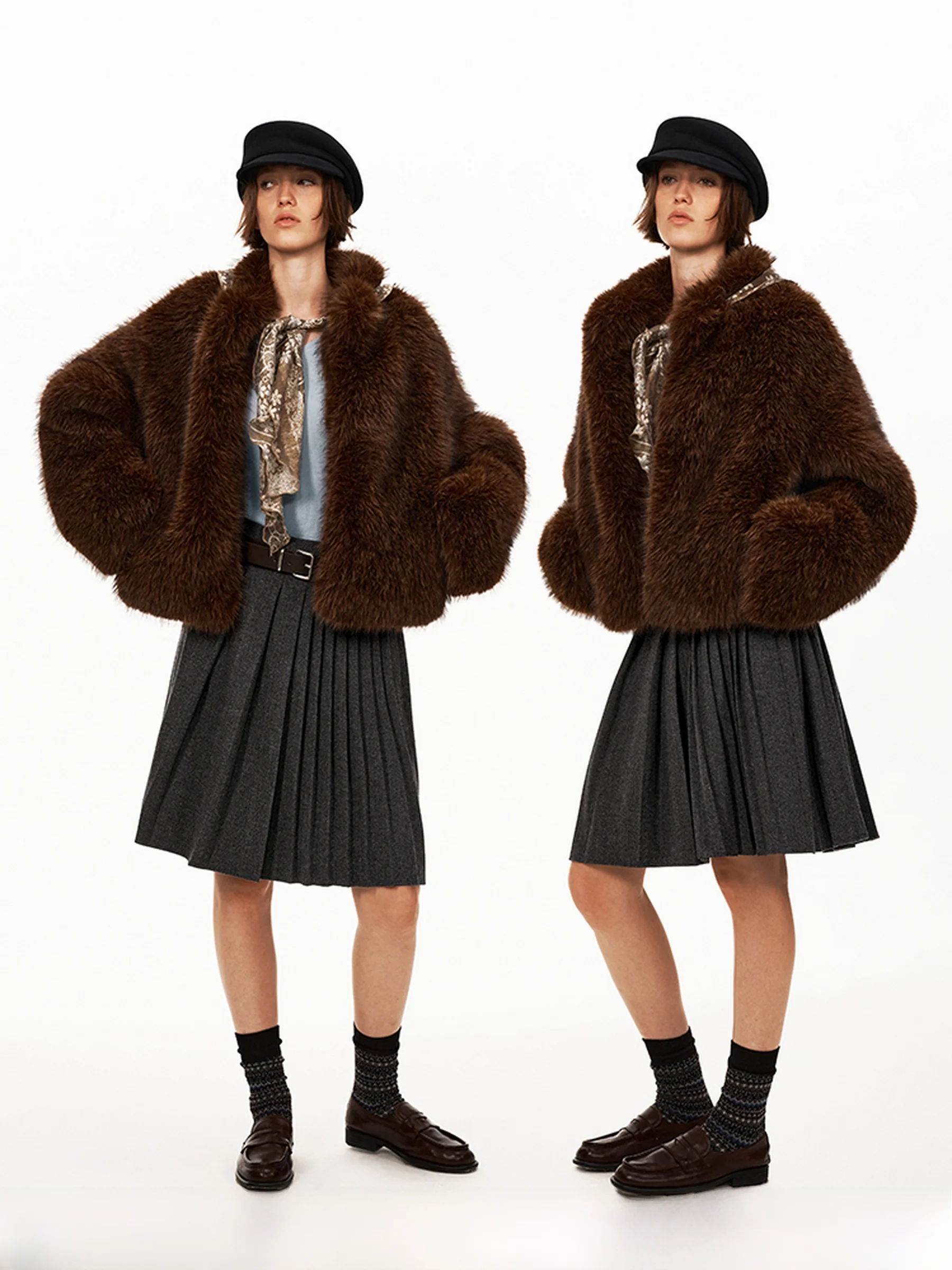 Пальто PUKI из искусственного меха для женщин со съемным шарфом, многофункциональное, универсальное, зимнее, модное
Пальто PUKI из искусственного меха для женщин со съемным шарфом, многофункциональное, универсальное, зимнее, модное