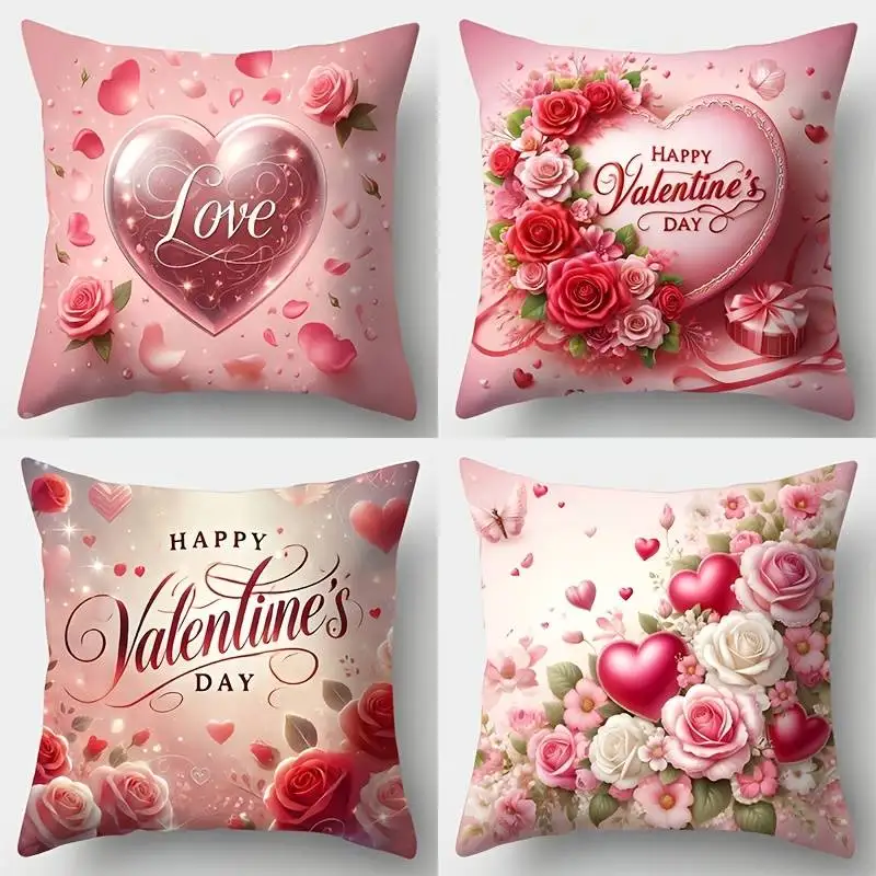 Розовая наволочка на День святого Валентина — наволочка с дизайном в виде сердца и розы для романтического подарка и декора
Розовая наволочка на День святого Валентина — наволочка с дизайном в виде сердца и розы для романтического подарка и декора