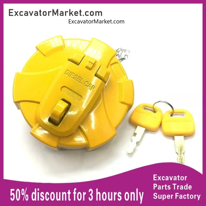 For HYUNDAI R215VS-7/225/335/-7-9 Diesel tank cover Fuel tank cap excavator accessories For excavator
For HYUNDAI R215VS-7/225/335/-7-9 Diesel tank cover Fuel tank cap excavator accessories For excavator
