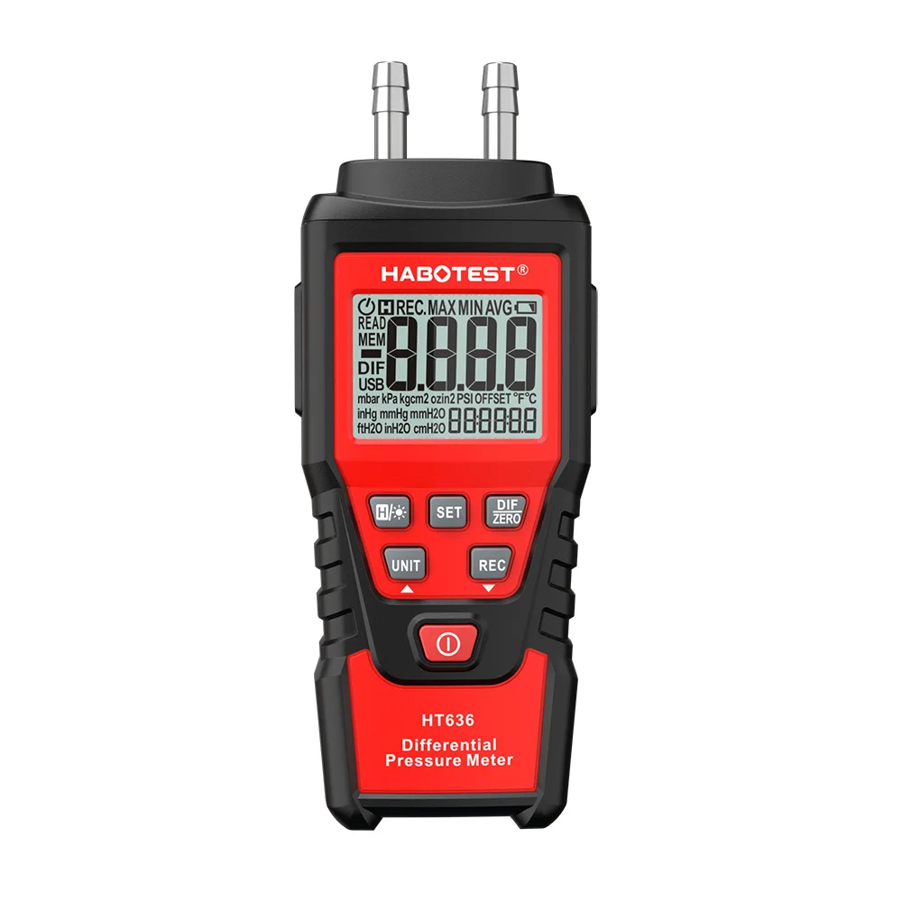 HABOTEST HT636 Digital Precision Gas Analyzers Kit Differential Pressure Gauges ABS Material 5PSI Measurement Range Air Pressure
HABOTEST HT636 Digital Precision Gas Analyzers Kit Differential Pressure Gauges ABS Material 5PSI Measurement Range Air Pressure