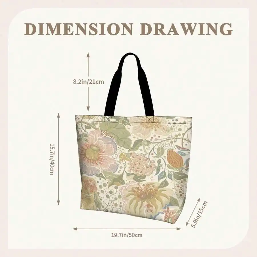 Vintage Floral Print Casual Tote Bag For Women
Vintage Floral Print Casual Tote Bag For Women