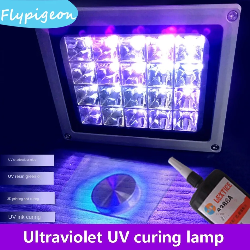 365nm 405nm Portable UV Spotlight cup High Intensity LED Shadowless Adhesive Green oil Oil Ink Resin Screen printing Curing Lamp
365nm 405nm Portable UV Spotlight cup High Intensity LED Shadowless Adhesive Green oil Oil Ink Resin Screen printing Curing Lamp