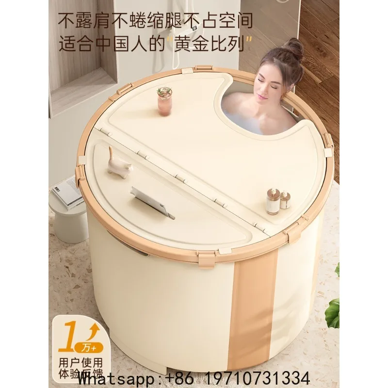 Adult Folding Children's Bath Bucket with Lid Adult Household Insulated Whole Body Bath Folding Bucket
Adult Folding Children's Bath Bucket with Lid Adult Household Insulated Whole Body Bath Folding Bucket