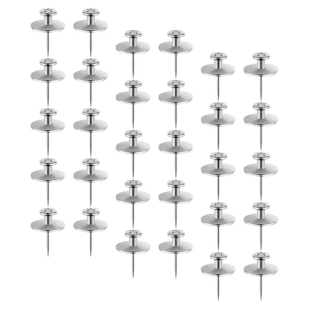 30 Pcs Zinc Alloy Thumb Tacks Flat Top Push Pins Map Supplies Cork Board Accessories Silver Color Wear Resistant
30 Pcs Zinc Alloy Thumb Tacks Flat Top Push Pins Map Supplies Cork Board Accessories Silver Color Wear Resistant
