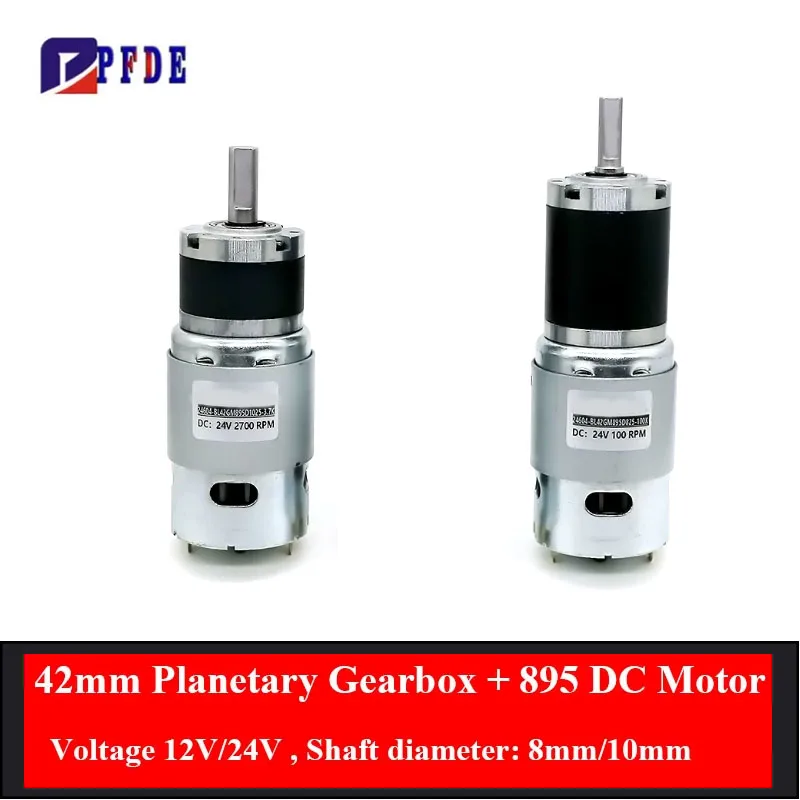 42-895 MAX 50N.M DC Reduction Motor, 42MM Planetary Gearbox with 895 High-speed Motor, Speed Regulation, CW CCW Motor shaft 8mm
42-895 MAX 50N.M DC Reduction Motor, 42MM Planetary Gearbox with 895 High-speed Motor, Speed Regulation, CW CCW Motor shaft 8mm