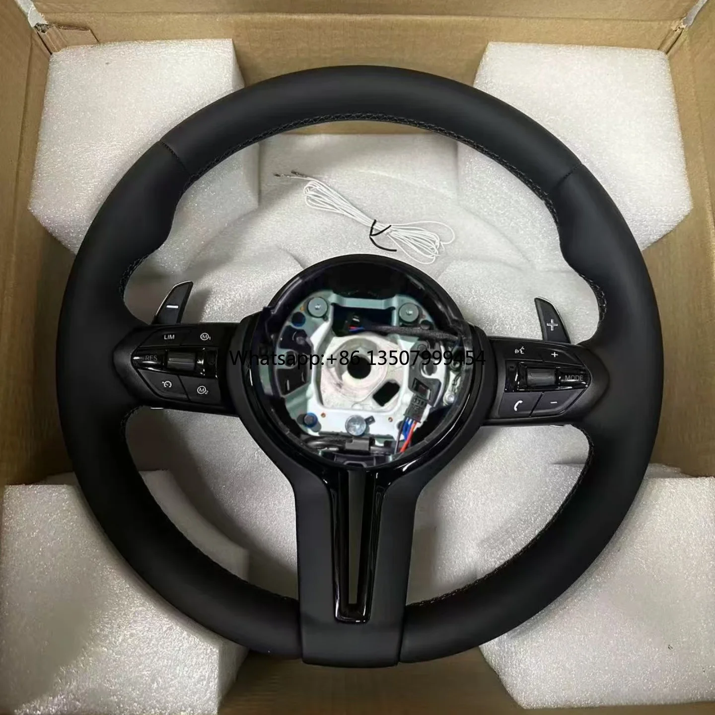 Leather Steering Wheel for BMW M3 M5 F20 F22 F23 F30 F33 F34 X1 F48 X5 F15 X3 F25 F80 E90 E70 E84 With Paddles
Leather Steering Wheel for BMW M3 M5 F20 F22 F23 F30 F33 F34 X1 F48 X5 F15 X3 F25 F80 E90 E70 E84 With Paddles