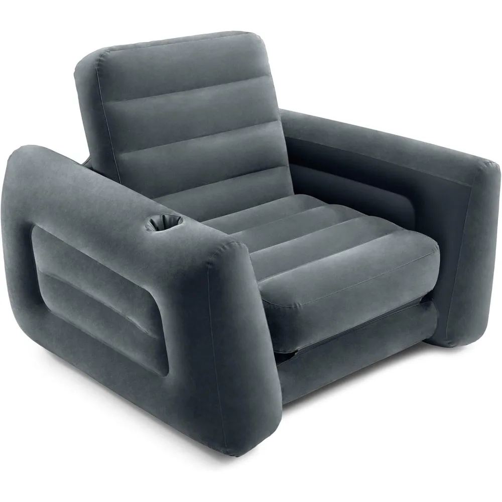 Inflatable Pull-Out Chair: Built-in Cupholder – Velvety Surface – 2-in-1 Valve – Folds Compactly
Inflatable Pull-Out Chair: Built-in Cupholder – Velvety Surface – 2-in-1 Valve – Folds Compactly