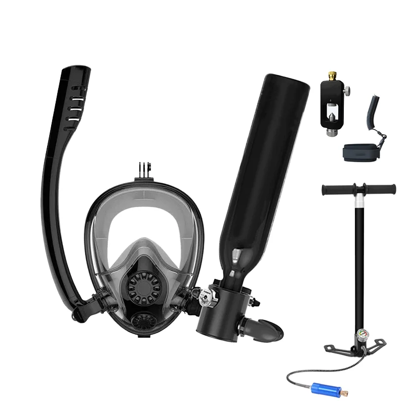 Portable 0.5L Mini Scuba Full Face Diving Mask Snorkel & Oxygen Underwater Breath System Lung Tank
Portable 0.5L Mini Scuba Full Face Diving Mask Snorkel & Oxygen Underwater Breath System Lung Tank