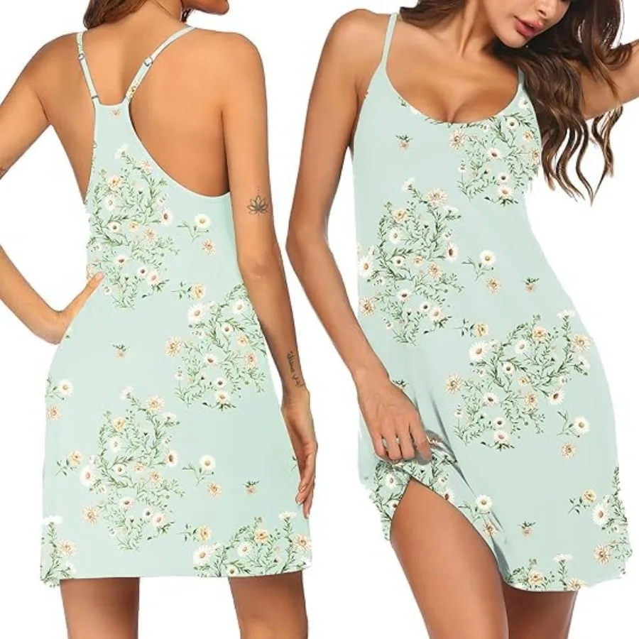 Ekouaer Cotton Nightgowns for Women Sleeveless Night Gown Tank Sleepshirts Racerback Sleep Dress Spaghetti Strap Chemise
Ekouaer Cotton Nightgowns for Women Sleeveless Night Gown Tank Sleepshirts Racerback Sleep Dress Spaghetti Strap Chemise