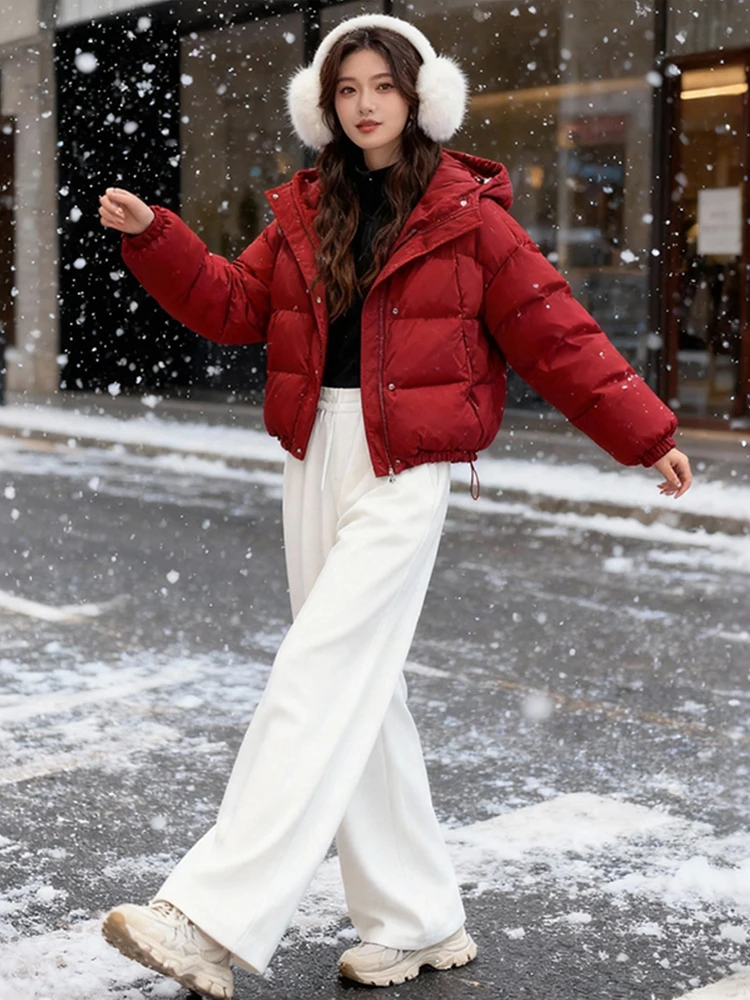 Fashionable Hooded Jacket And Casual Pants Commute Two-Piece Set for Women Autumn Winter New Arrival Small Size Fleece Lined
Fashionable Hooded Jacket And Casual Pants Commute Two-Piece Set for Women Autumn Winter New Arrival Small Size Fleece Lined