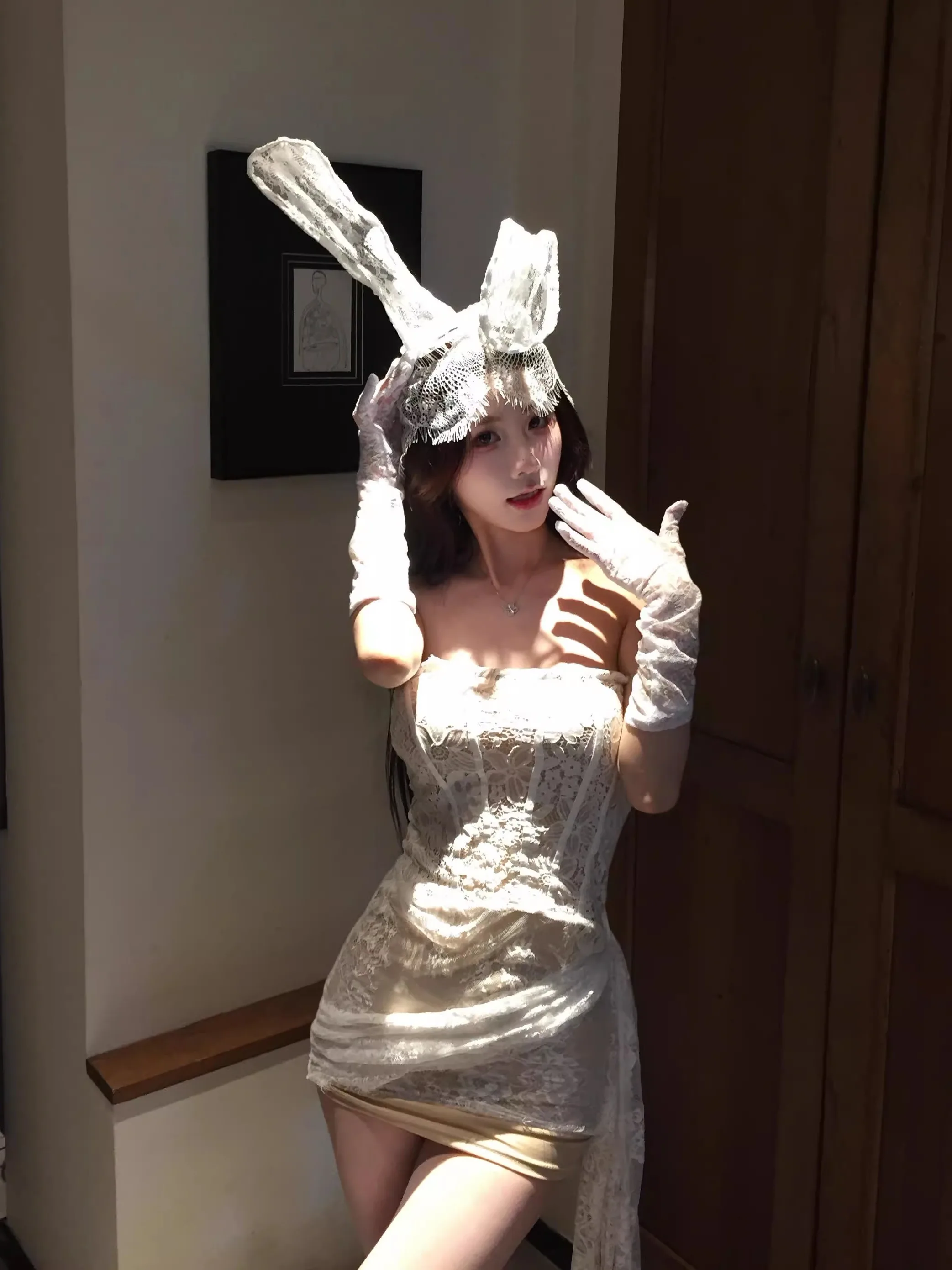 Sexy Lace Fibone Strapl Dr loween Cosplay Transparent High Waist Skirt One oulder Women's Clothing Par Dr
Sexy Lace Fibone Strapl Dr loween Cosplay Transparent High Waist Skirt One oulder Women's Clothing Par Dr