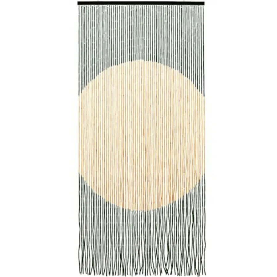 35.5" x 75" Bamboo Beaded Curtain for Doorways Handmade 65 Strands Boho Hanging Doorway Decor Round Pattern Door Curtains Windo
35.5" x 75" Bamboo Beaded Curtain for Doorways Handmade 65 Strands Boho Hanging Doorway Decor Round Pattern Door Curtains Windo