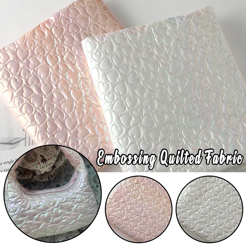 140cm*100cm Cotton Fabric Candy Colored Waterproof Iridescent Heart Embossing Suitable For Outerwear Handmade Bag White Fabric
140cm*100cm Cotton Fabric Candy Colored Waterproof Iridescent Heart Embossing Suitable For Outerwear Handmade Bag White Fabric