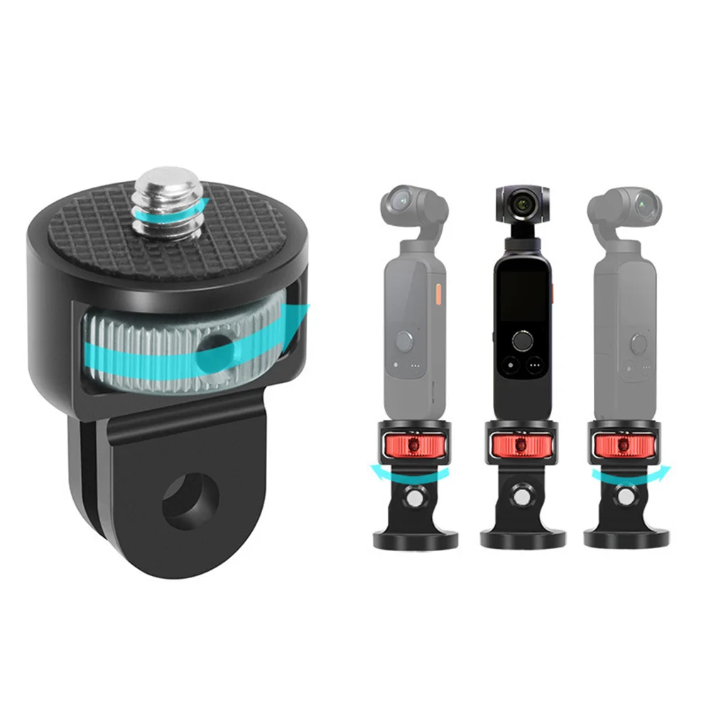 Head Tripod Adapter Convenient and Quick to Use Bridge Adapter for GoPro HERO and Standard 1/4 Inch Digital Cameras
Head Tripod Adapter Convenient and Quick to Use Bridge Adapter for GoPro HERO and Standard 1/4 Inch Digital Cameras