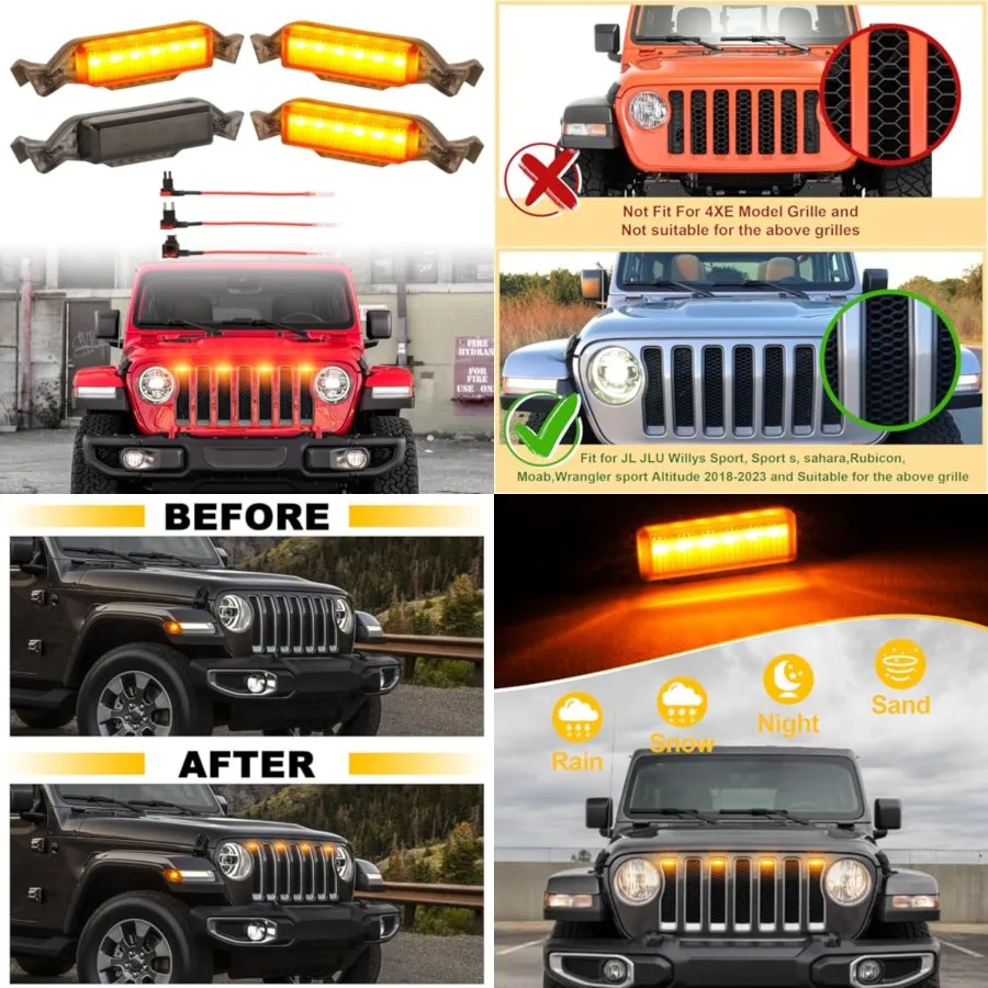 Led Grill Grille Lights fit for 2019 2020 2021 2022 2023 Jeep Wrangler U Rubicon Sahara Sport Front Grille Grills Light Front H
Led Grill Grille Lights fit for 2019 2020 2021 2022 2023 Jeep Wrangler U Rubicon Sahara Sport Front Grille Grills Light Front H