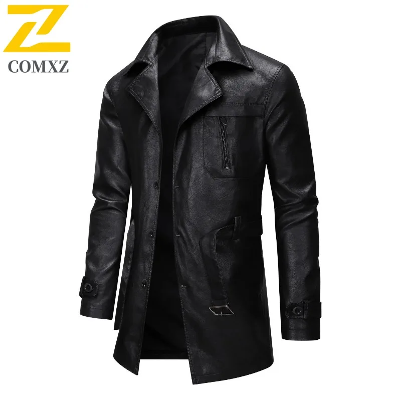 New Mid-length Men's Leather Jacket Spring and Autumn Fashion Functional Lapel PU Jacket Retro Men's Motorcycle Leather Jacket
New Mid-length Men's Leather Jacket Spring and Autumn Fashion Functional Lapel PU Jacket Retro Men's Motorcycle Leather Jacket
