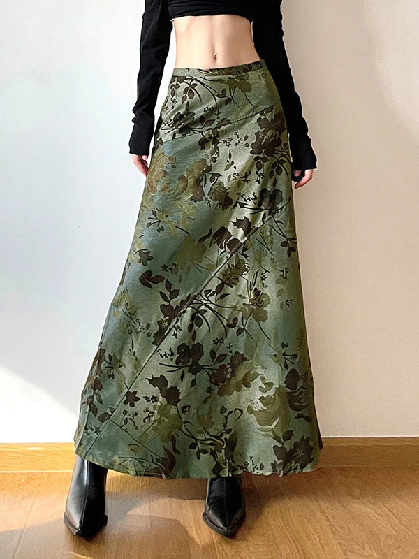 Forest Theme Retro een Printed Skirt f-length A-line Skirt Low Waist Street Sle Polyester Fabric Summer Collection
Forest Theme Retro een Printed Skirt f-length A-line Skirt Low Waist Street Sle Polyester Fabric Summer Collection