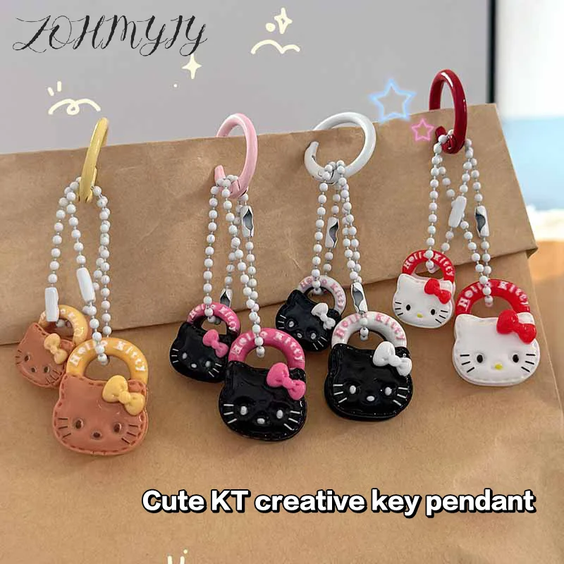 Cartoon Hello Kitty Cat Keychain Lovely Girly KT Cat Keyring Bag Pendant Bag Hanging Decor Key Accessories Couple Friends Gift
Cartoon Hello Kitty Cat Keychain Lovely Girly KT Cat Keyring Bag Pendant Bag Hanging Decor Key Accessories Couple Friends Gift