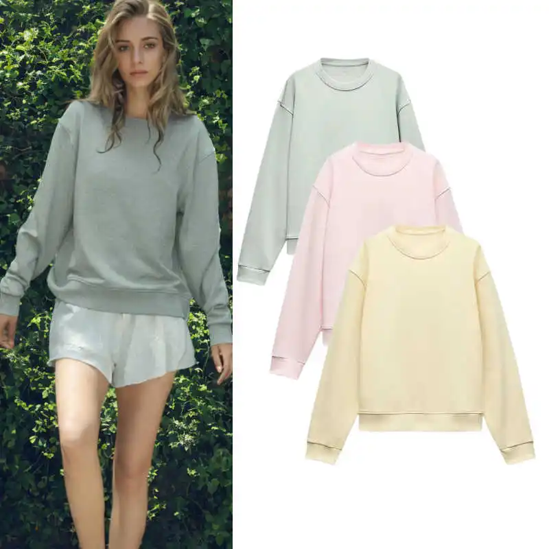 Autumn New Women's Fashionable Long Sleeve round Neck Fleece Sweatshirt Loose Fit Versatile Basic Style Comfortable Clothing
Autumn New Women's Fashionable Long Sleeve round Neck Fleece Sweatshirt Loose Fit Versatile Basic Style Comfortable Clothing