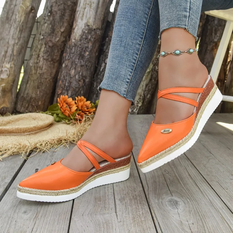 Baotou Rear Air Cool Mopping Summer New Pointed Toe Shallow Mouth Wedge Heel Light Hemp Rope Braiding Platform Shoes
Baotou Rear Air Cool Mopping Summer New Pointed Toe Shallow Mouth Wedge Heel Light Hemp Rope Braiding Platform Shoes