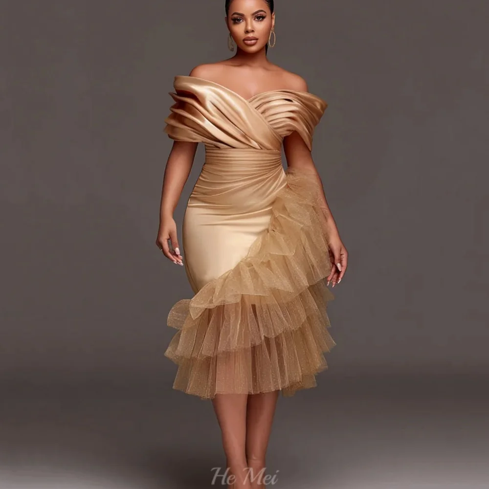 Off Shoulder Customized Prom Dress Mermaid Vintage Party Gown Mid-calf Length Evening Gown Formal Dress Wedding Dress
Off Shoulder Customized Prom Dress Mermaid Vintage Party Gown Mid-calf Length Evening Gown Formal Dress Wedding Dress