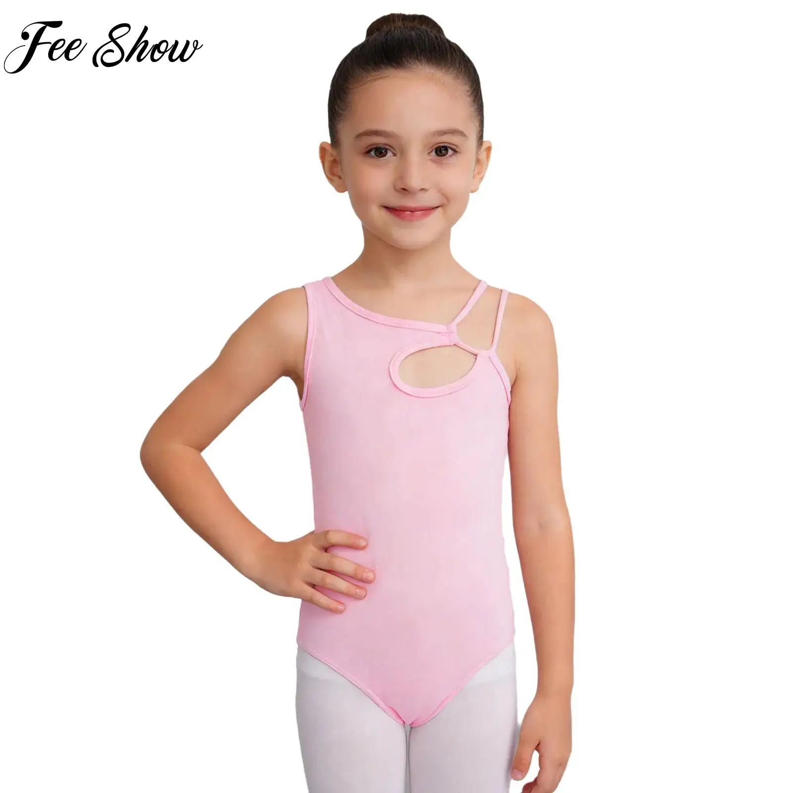Kids Girls Ballet Dance Practice Leotard Sleeveless Cutout Asymmetrical Bodysuit Solid Color Gymnastic Stage Performance Costume
Kids Girls Ballet Dance Practice Leotard Sleeveless Cutout Asymmetrical Bodysuit Solid Color Gymnastic Stage Performance Costume